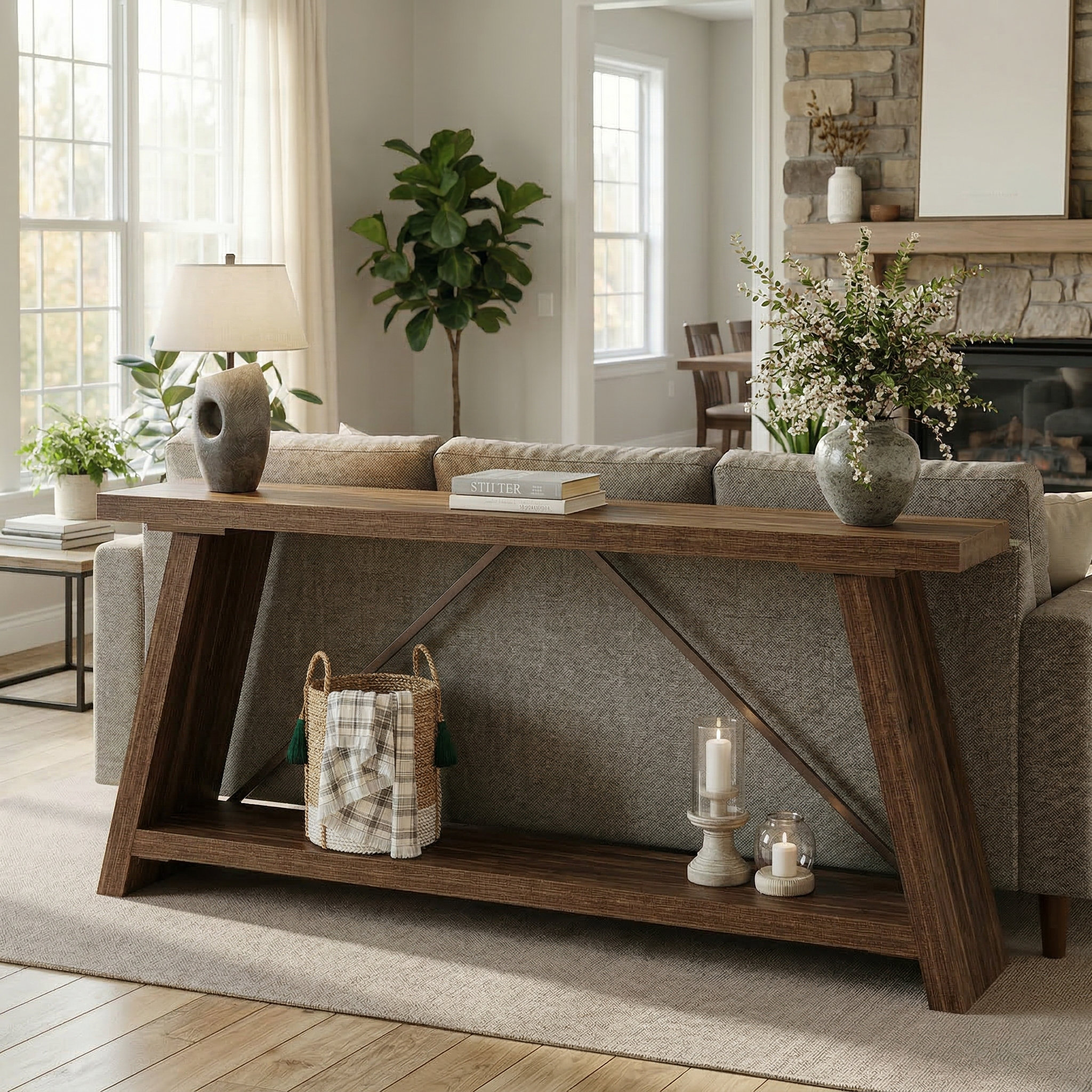 Alcott Hill® Clavel 70.9'' Console Table & Reviews | Wayfair